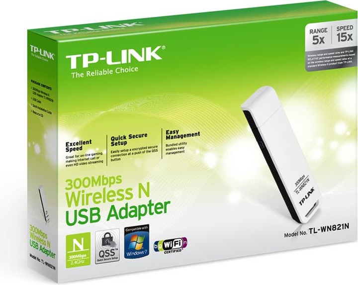 Produktbild TP-Link Wireless USB Adapter N 300M TL-WN821N (USB)
