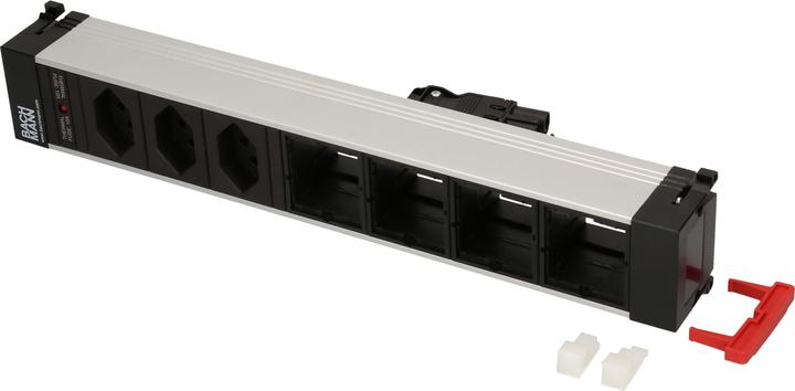Produktbild Bachmann Einbausteckerleiste POWER FRAME 3x T13, 4x Custom-ABD leer (3 x, Typ 13, 0.20 m)