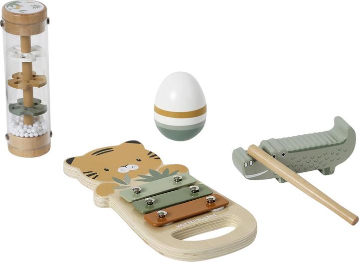 Image du produit Vertbaudet Set de 4 instruments de musique pour bébé TANSANIA, bois FSC®.