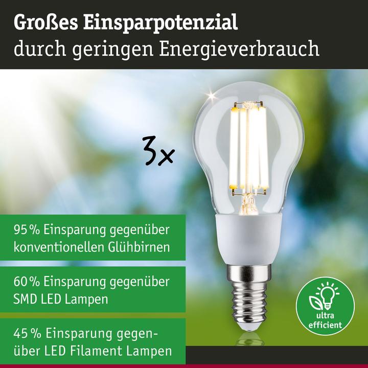 Produktbild Paulmann Tropfen Eco-Line Filament (E14, 2.50 W, 525 lm, 1 x, A)