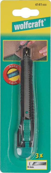 Produktbild wolfcraft 1 Standard-Abbrechklingenmesser 9mm