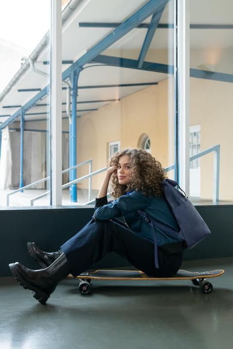 Image du produit reisenthel Sac à dos de loisirs Rolltop backpack Herringbone Dark Blue (22 l)