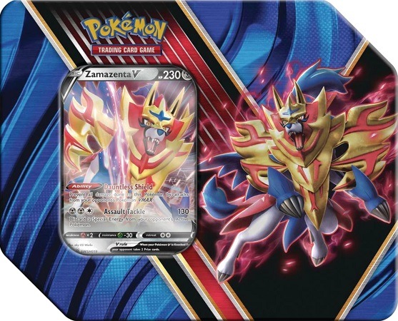 Produktbild Pokémon Sword & Shield Zacian-V Tin Box (Englisch, Tin)