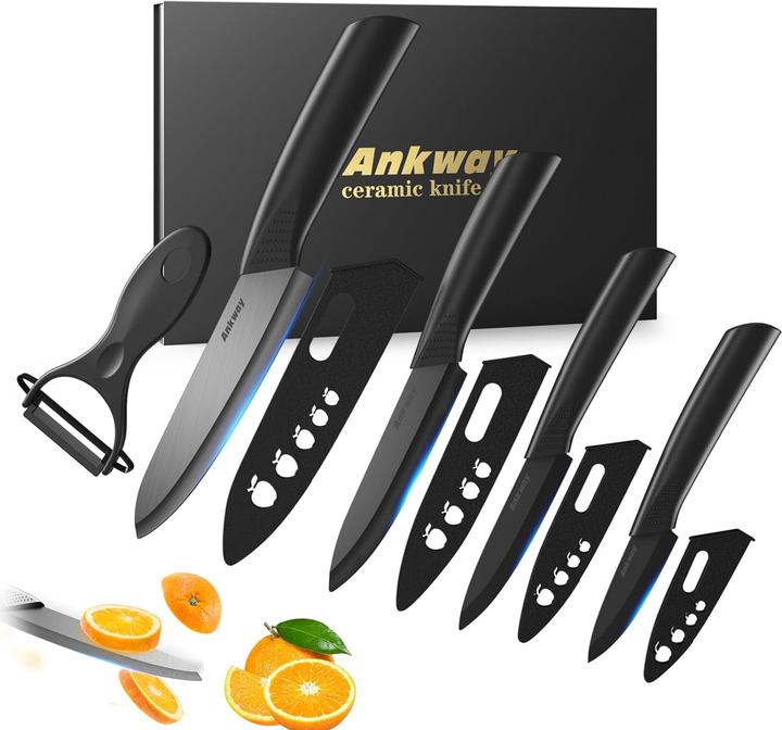 Actual product image Ankway Ceramic knife set with peeler (16.30 cm)
