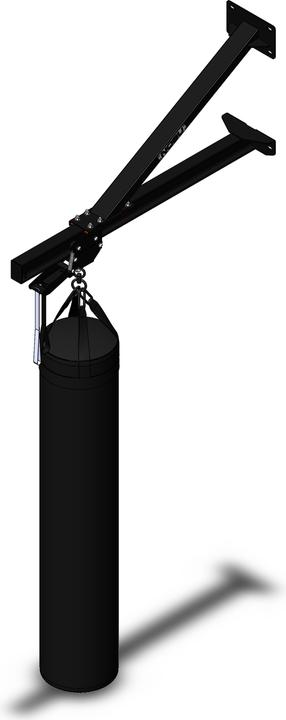 Immagine prodotto Nobu Athletics Supporto per sacchi da boxe a parete Pro con guida di stoccaggio