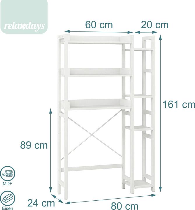 Produktbild Relaxdays Toilettenregal (80 x 24 x 161 cm)