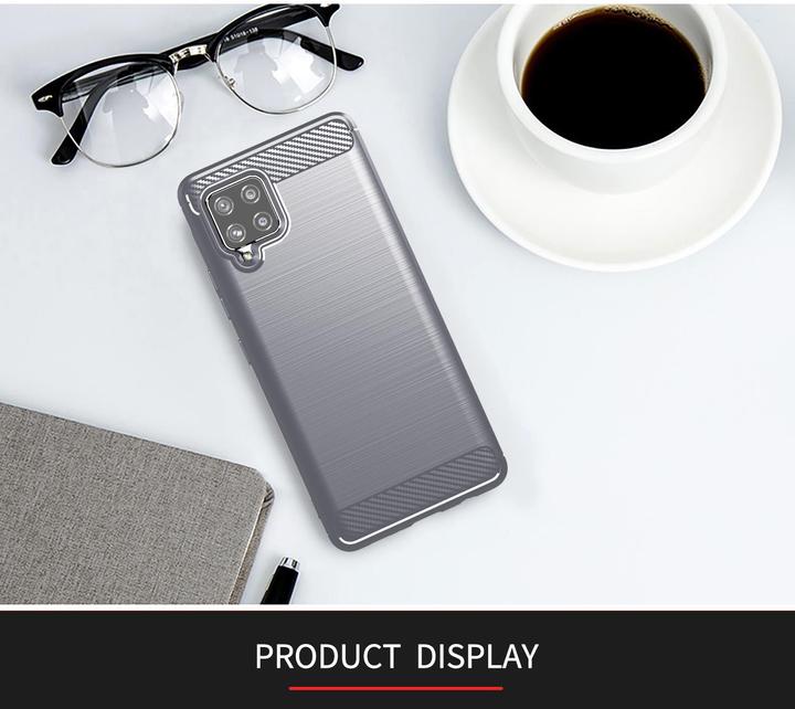 Actual product image Cadorabo TPU Ultra Slim carbon stainless steel Combi Cover (Samsung Galaxy A42 5G)
