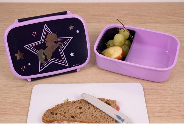 Produktbild Scooli Lunchbox Einhorn Lila/Schwarz