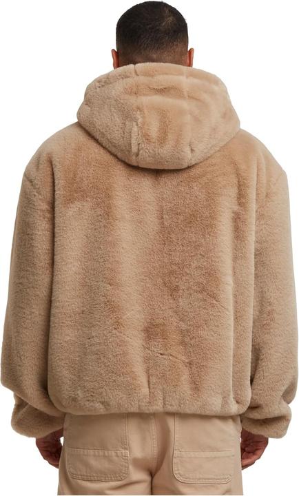Produktbild Urban Classics - Faux Fur Vest met capuchon - S - Beige (S)