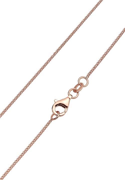 Immagine prodotto Elli Collana Basic Solitaire Cristalli Argento 925 (Cristallo di vetro, Argento 925 Oro rosa, 45 cm)