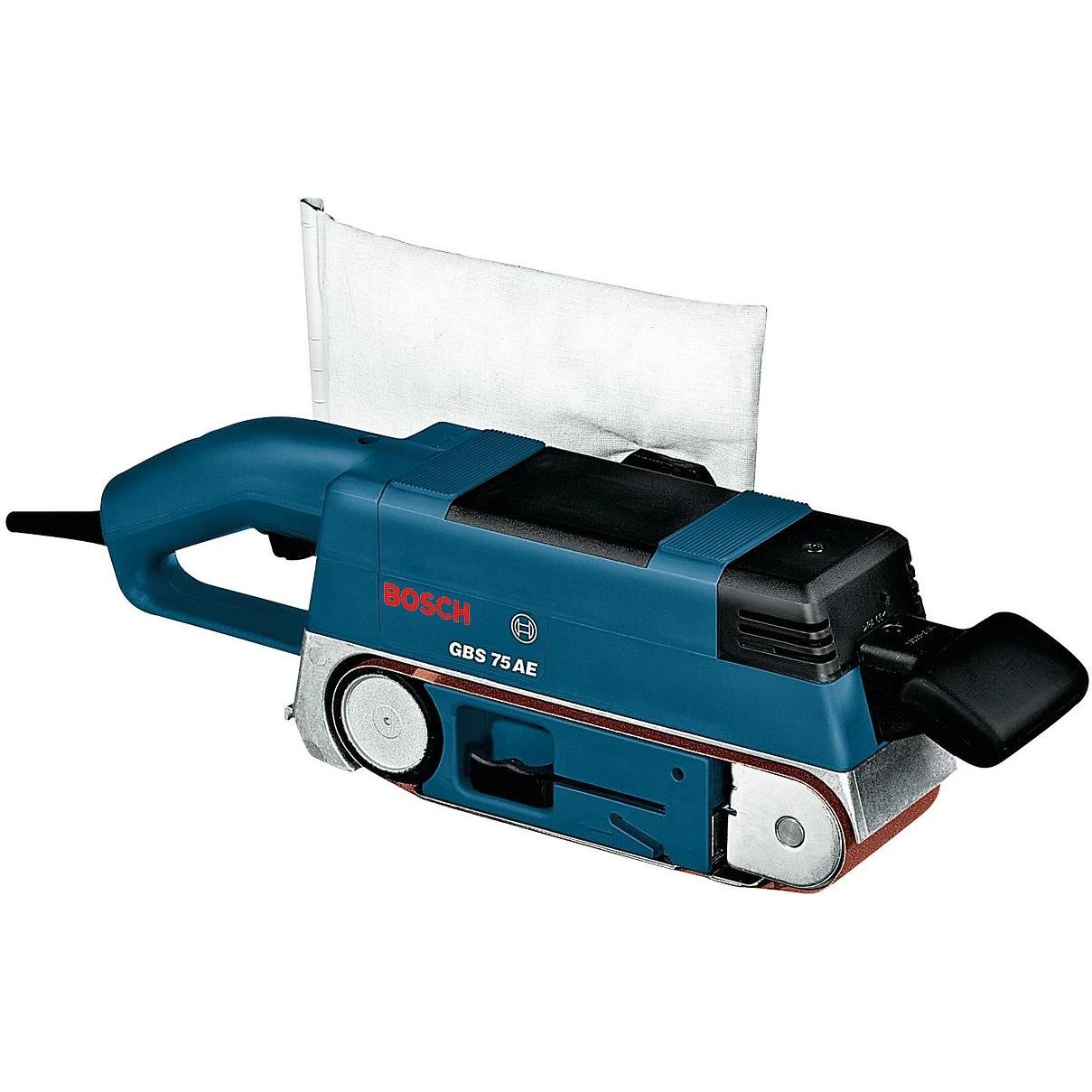 Bosch Professional, Schleifmaschine + Poliermaschine, GBS 75 AE (Bandschleifer, 750 W)