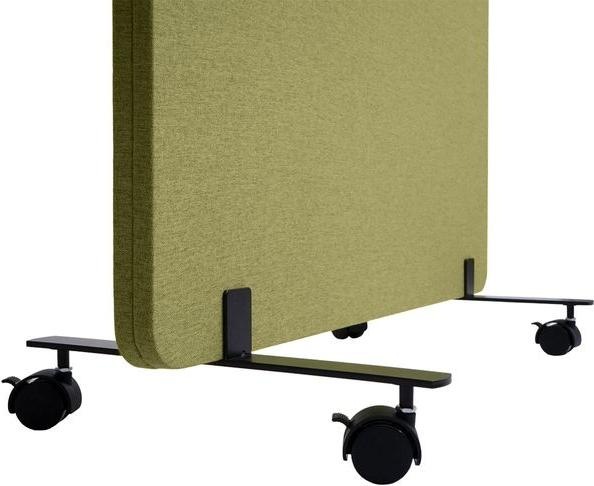 Image du produit Mendler Cloison acoustique HWC-G77, panneau à picots, tissu/textile enroulable à double paroi, 127x80cm vert