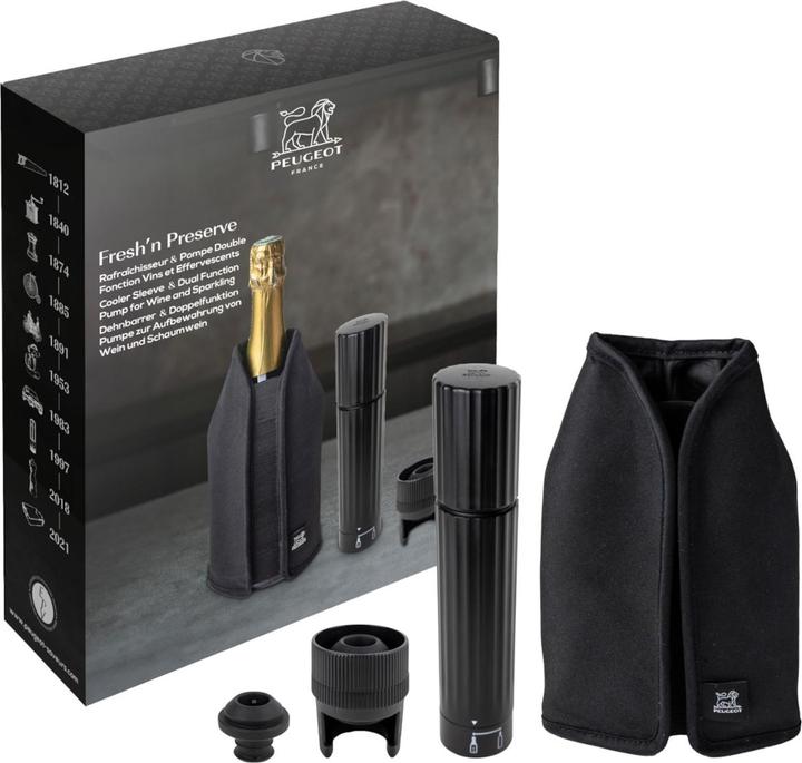 Actual product image Peugeot Gift box Fresh'n Preserve Set 3 pcs. black (Wine pump)