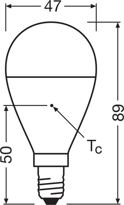 Productafbeelding Osram LED Pcr Lampen Met Klassieke P (E14, 7.50 W, 806 lm, 6 x, F)
