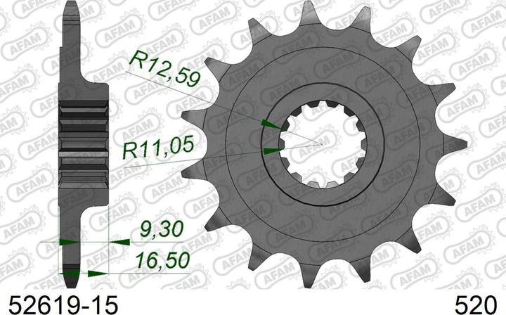 Produktbild Afam 520 15 dents (15)