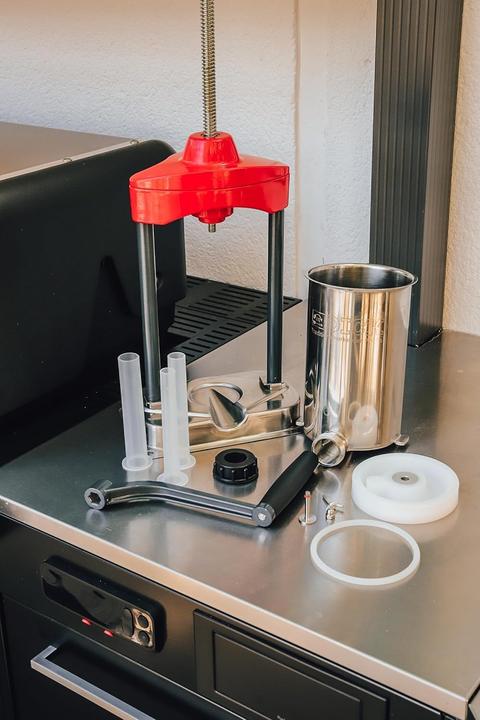 Image du produit F. Dick HTW Remplisseur de saucisses de table de boucherie maison 3 litres/5 lb (pour les cuisiniers