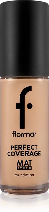 Actual product image Flormar Perfect Coverage Mat Touch Foundation - 301 Soft Beige, 30 ml