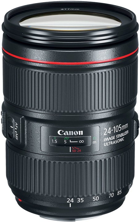 Actual product image Canon EF 24-105mm / 4.0 L IS II USM - (EU) (Canon EF, full size)