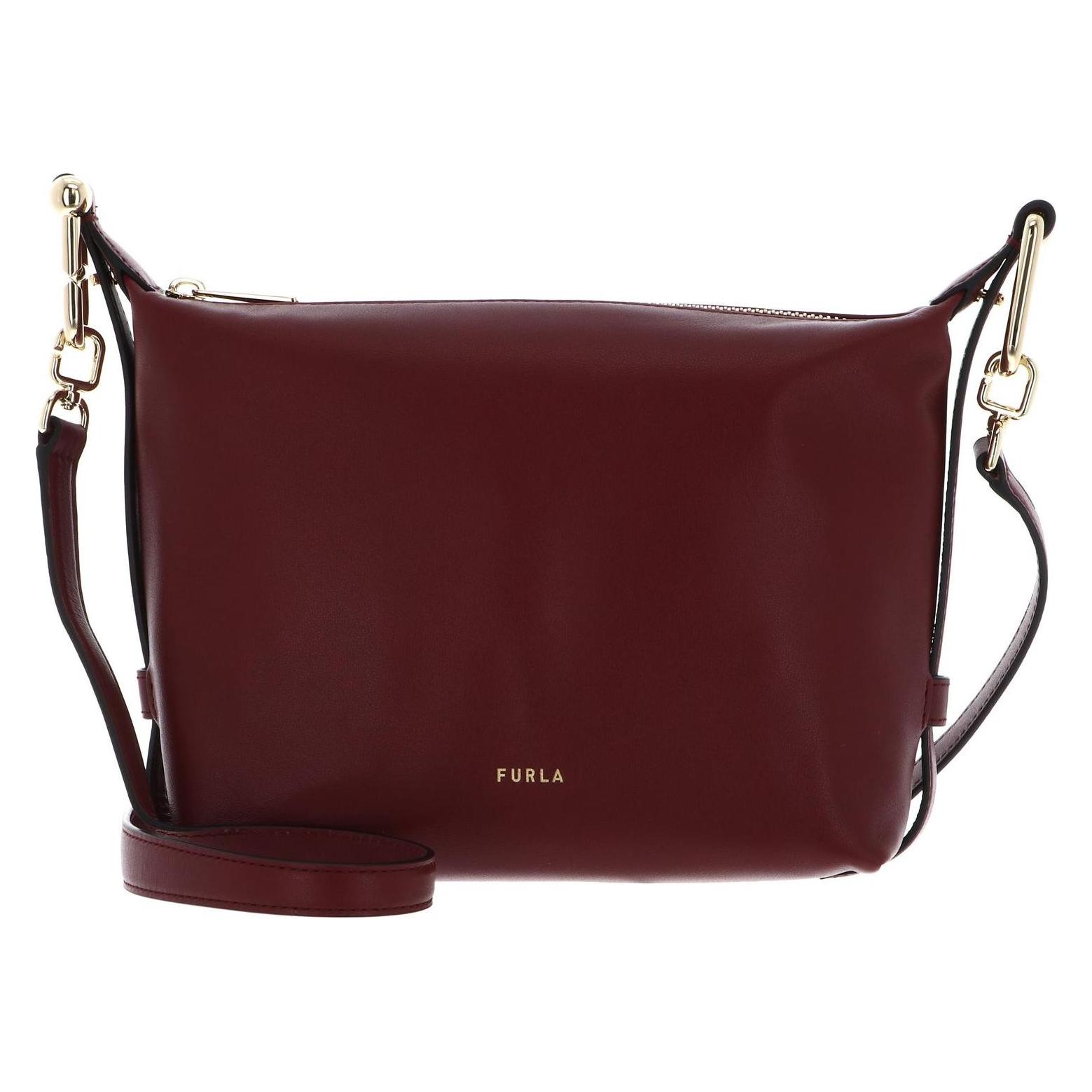 Furla, Damen, Handtasche, Vitello Claris Lux Tonie Hobo Bag, Rot