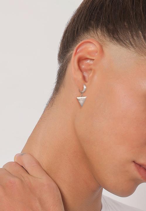 Immagine prodotto Kuzzoi Orecchini Singolo Triangolo Creolo Argento 925 Opaco (Argento 925)