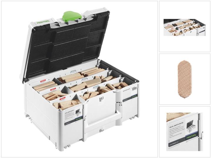 Actual product image Festool Domino XL Dowel Beech DS/XL D8/D10 306 BU (306 pcs.)