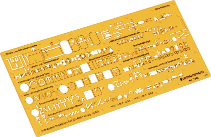 Actual product image Standardgraph Installationsschablone TRWI tr (26 cm, Plastic)