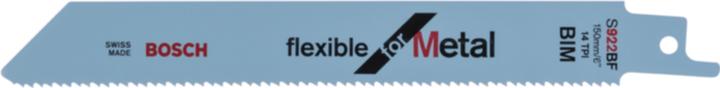 Produktbild Bosch Professional Zubehör Säbelsägeblatt S 922 BF, Flexible for Metal, 25er-Pack