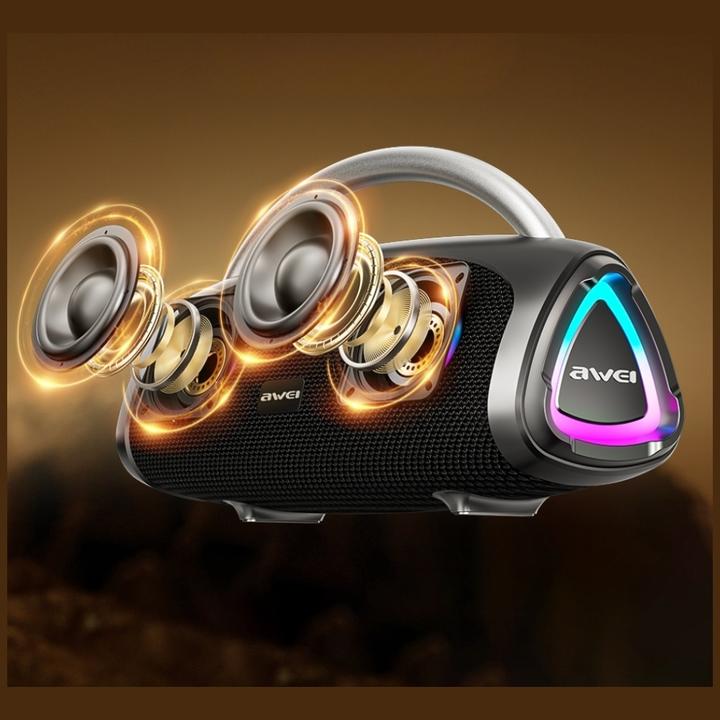 Actual product image Awei Wireless speaker KA39 100W Bluetooth 5.3 portable external black (25 h)