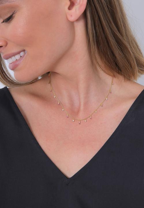 Produktbild Elli Kristall Kette (Glaskristall, 925er Sterling Silber, 40 cm)