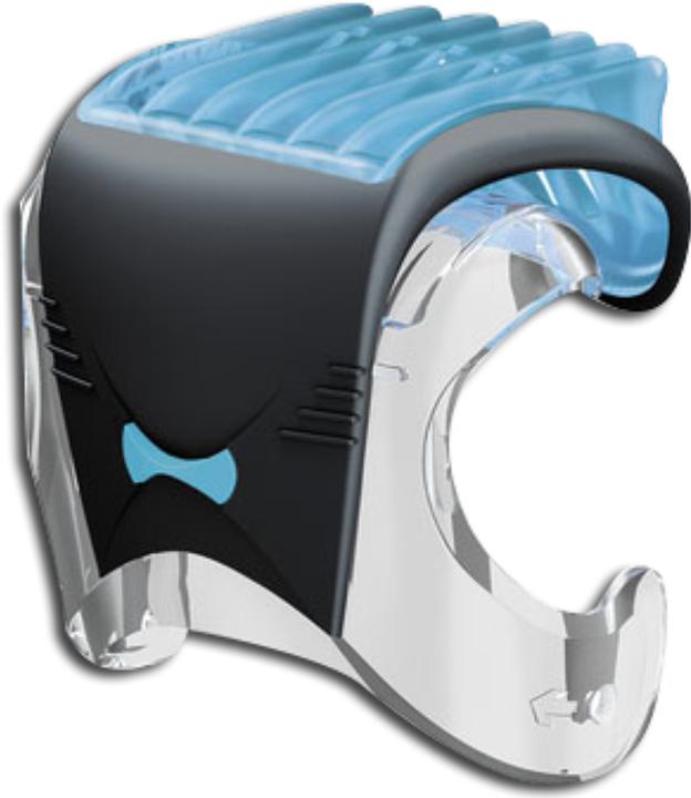 Produktbild Braun Bartschneideraufsatz schwarz blau transparent (1 x)