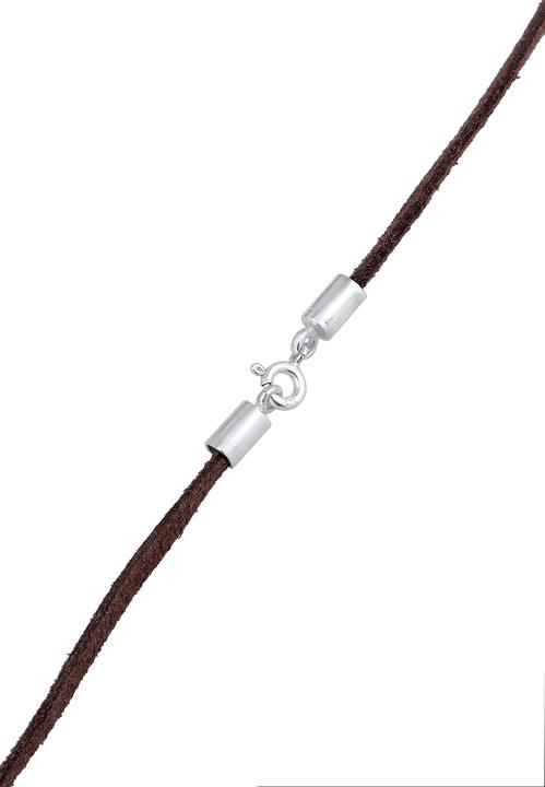 Produktbild Elli Choker, Textil-Kette (925er Sterling Silber, Kunstleder, Keine Stein, 36 cm)