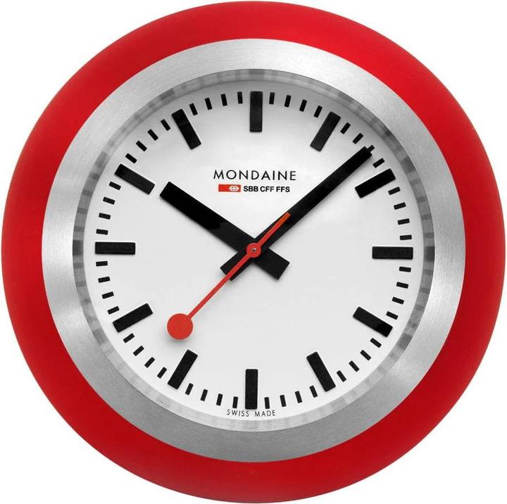 Mondaine Rote Tischuhr
