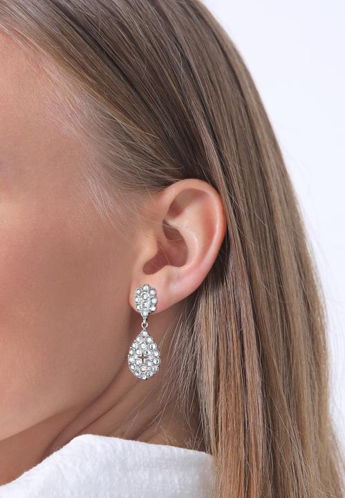 Immagine prodotto Elli Orecchini PREMIUM Cristalli Chandelier Glamour Argento 925 rodiato (Cristallo di vetro, Argento 925)