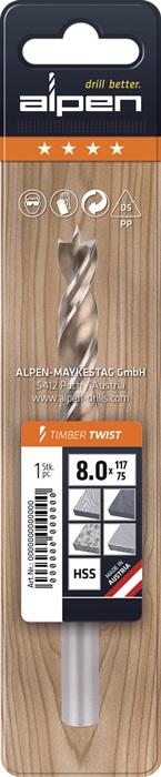 Actual product image Alpen Mèche à bois Timber Twist PLT ø 5.0 mm (5 millimetres)