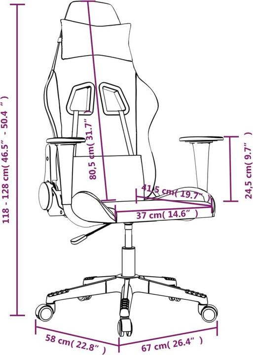 Immagine prodotto vidaXL Gaming-Stuhl