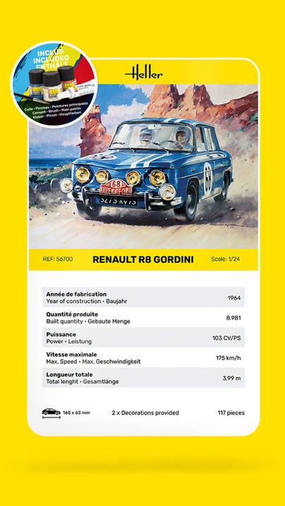 Produktbild Heller STARTER KIT Renault R8 Gordini