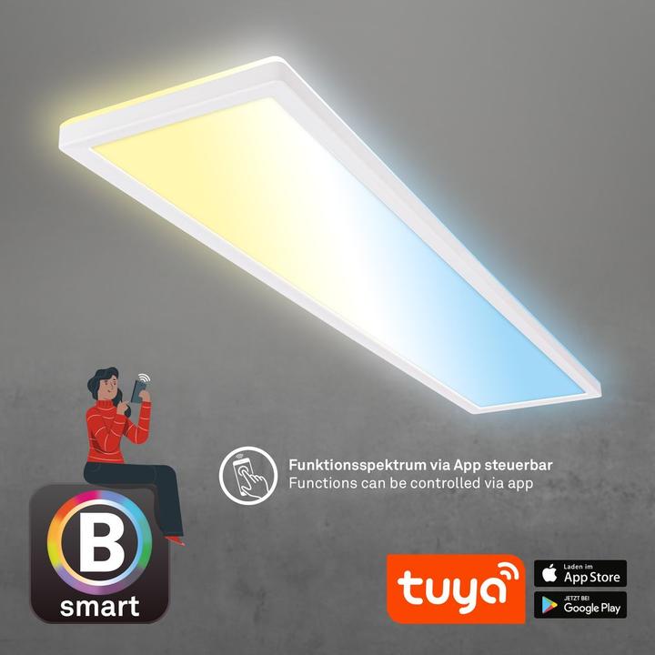 Produktbild Briloner TAVA B smart WiFi +Bluetooth ultra flat CCT LED Panel (4800 lm)