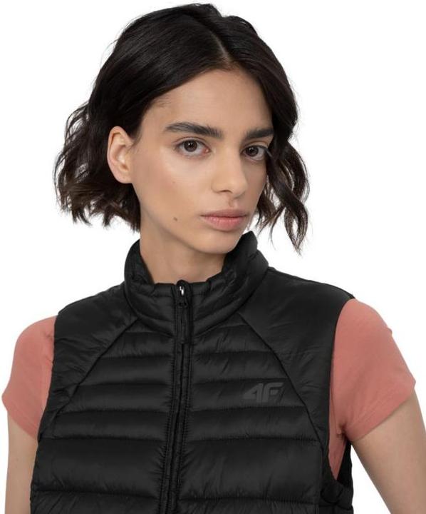 Actual product image 4F Women's Down Vest F091 Deep Black 4FSS23TDJAF091 20S (S) (S)