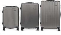 Actual product image Arte Regal set 3 dark gray abs suitcases