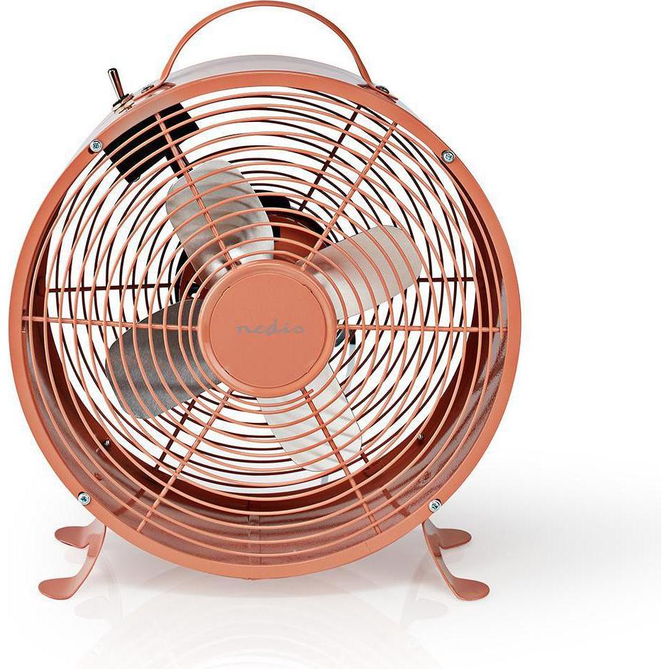 Nedis FNCL10PK20 M-V-PINK TISCHVENTILATOR RETRO 25CM 20W, Ventilator, Pink