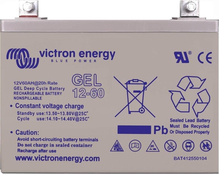 Immagine prodotto Victron Energy Batteria a ciclo profondo GEL 12V/60Ah (12 V, 60 Ah)