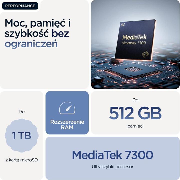 Image du produit Motorola Edge 60 (256 Go, Mer de Gibraltar, 6.67", Double SIM, 5G)