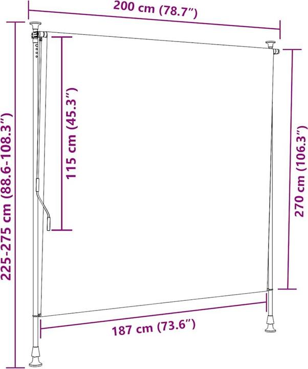 Produktbild vidaXL Katalin (200 x 270 cm)
