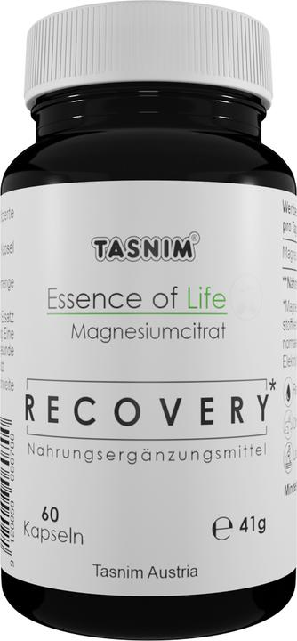 Nährwerte und Zutaten Tasnim Magnesiumcitrat ESL – Recovery – 60 Kapseln (60 Stk., Kapseln, 41 g)