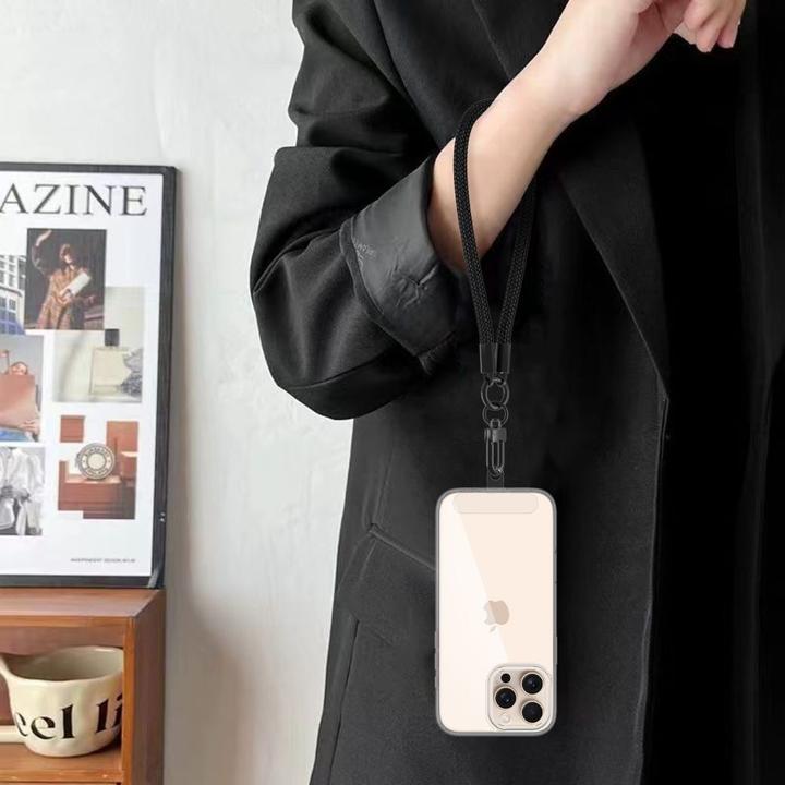 Actual product image Tech-Protect C3s Rope Wrist Strap Black/Black