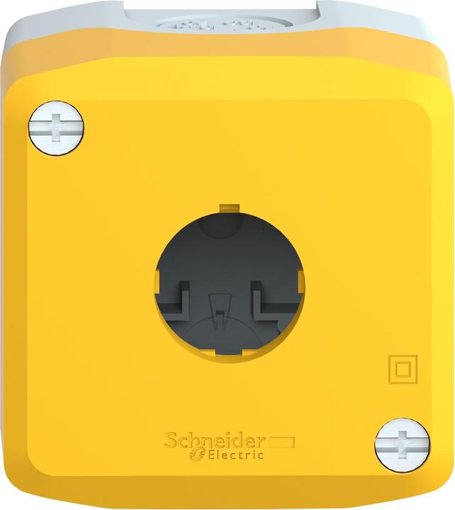 Produktbild Schneider Electric Tastergehäuse 22mm 1 Loch gelb