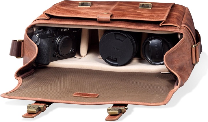 Produktbild Only-Bags.Store Leder Vintage 16" Laptop Tasche, Kameratasche, Aktentasche, Schulranzen, Portfolio Notebook Tablet