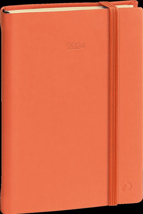 Actual product image Agenda Daily 17 Silk El 2024 376022Q 1T/1S, orange 12x17cm (12 x 17 cm, German)