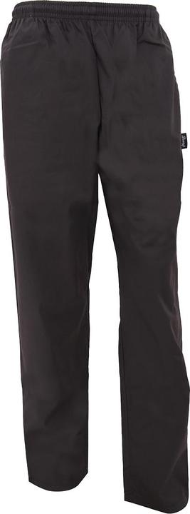 Image du produit Dennys pantalon de cuisine noir taille élastique (2 pièces) (XXL)