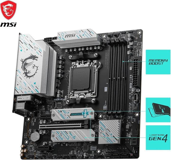 Image du produit MSI AM5 B650M GAMING PLUS WIFI M-ATX (AM5, AMD B650, mATX)